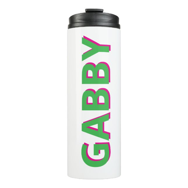Bouteilles Isothermes Personalized Name Tumbler - Custom Skinny Tumbler  (Devant)