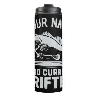 Bouteilles Isothermes Personalized Name Wind Current Drifter Bass Fish