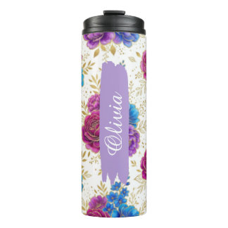 Bouteilles Isothermes Personalized Vibrant Floral 16oz Thermal