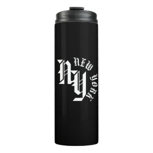 Bouteilles Isothermes Personnalisable NY, New York State Lettres Imprime
