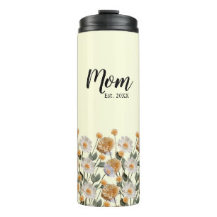 Bouteilles Isothermes Personnalisé première fois maman cadeau Floral