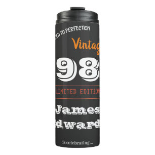 Bouteilles Isothermes Personnalisé Vintage 1986 40e anniversaire - Retro
