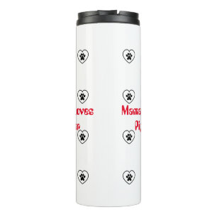 Bouteilles Isothermes Personnaliser Mama aime le chien Mug