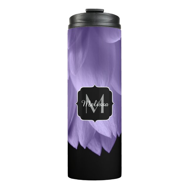 Bouteilles Isothermes Pétales de fleurs violets violets ultra violets no (Devant)