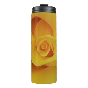 Bouteilles Isothermes Pétales de rose jaune romantiques