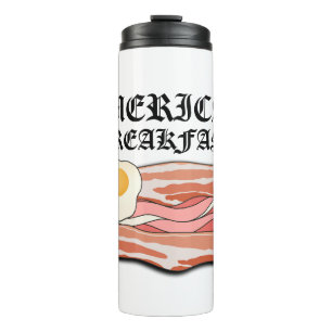 Bouteilles Isothermes Petit déjeuner américain bacon oeuf juillet pique-