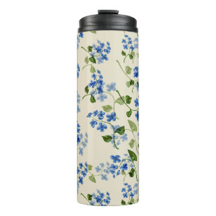 Bouteilles Isothermes Petit flo bleu clair sans couleur