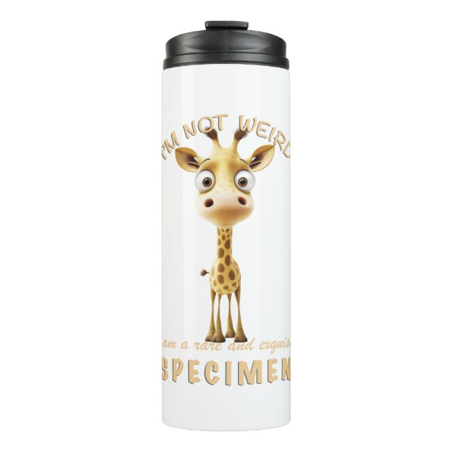 Bouteilles Isothermes Petite girafe Je ne suis pas bizarre Je suis rare  (Devant)