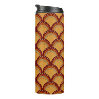 Bouteilles Isothermes Pétoncles avec points, Bourgogne, Rouille, Apricot