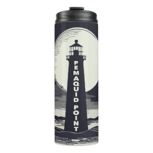 Bouteilles Isothermes Phare de Pemaquid Point sous la Lune