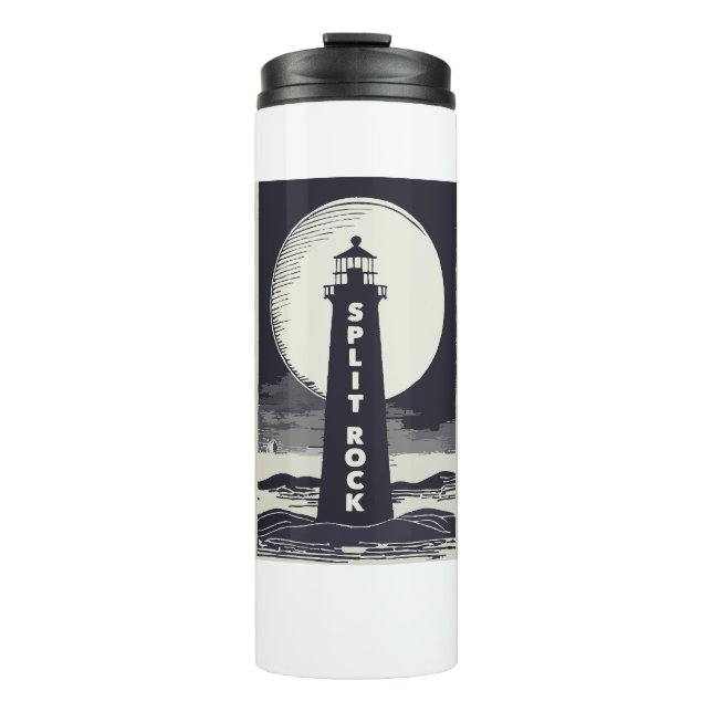 Bouteilles Isothermes Phare de Split Rock Minnesota Moon (Devant)