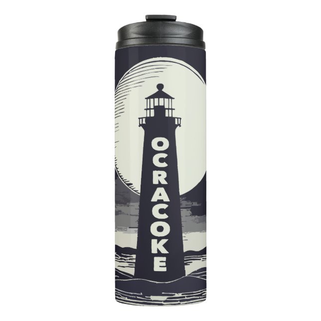 Bouteilles Isothermes Phare d'Ocracoke Lune de Caroline du Nord (Devant)