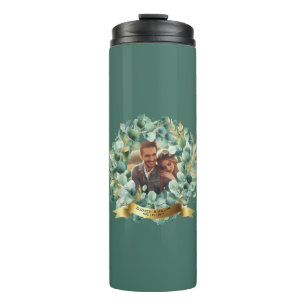 Bouteilles Isothermes PHOTO Cadeau Mariage Nouveaux mariés Anniversaire