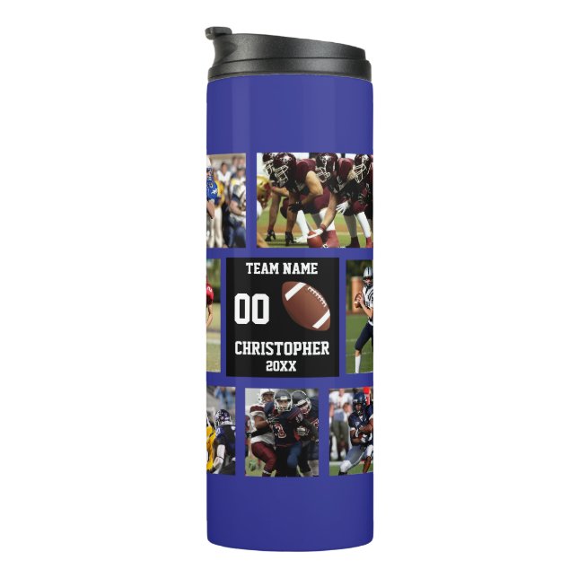Bouteilles Isothermes Photo Collage Football (Tourné sur la droite)