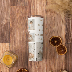 Bouteilles Isothermes Photo Collage moderne & We Love Papa Cadeaux