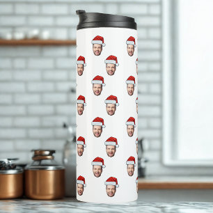 Bouteilles Isothermes Photo sur mesure Santa Hat Cadeau de Noël