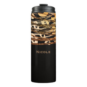 Bouteilles Isothermes Photographie noir et bronze de Cheetah Leopard d'o