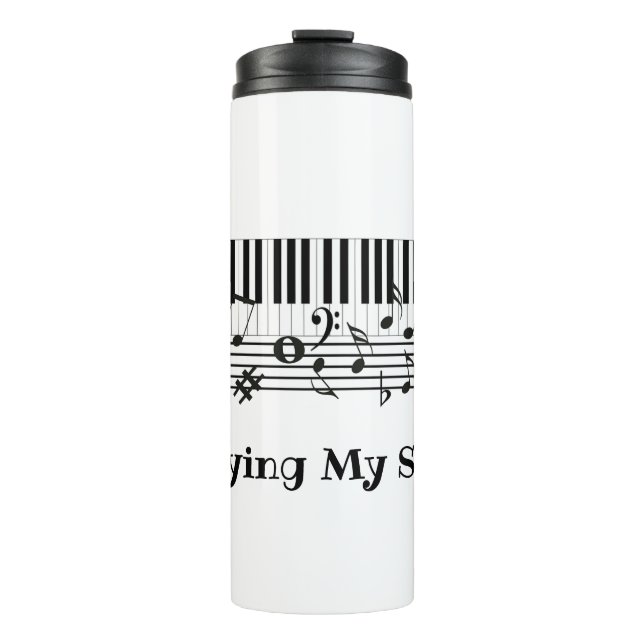 Bouteilles Isothermes Piano Musique Design Tumbler Thermique (Devant)