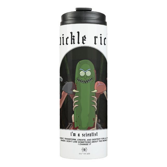 Bouteilles Isothermes Pickle Rick - Je suis un scientifique Citation gra (Devant)