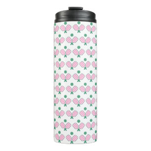 Bouteilles Isothermes Pickleball rose et vert