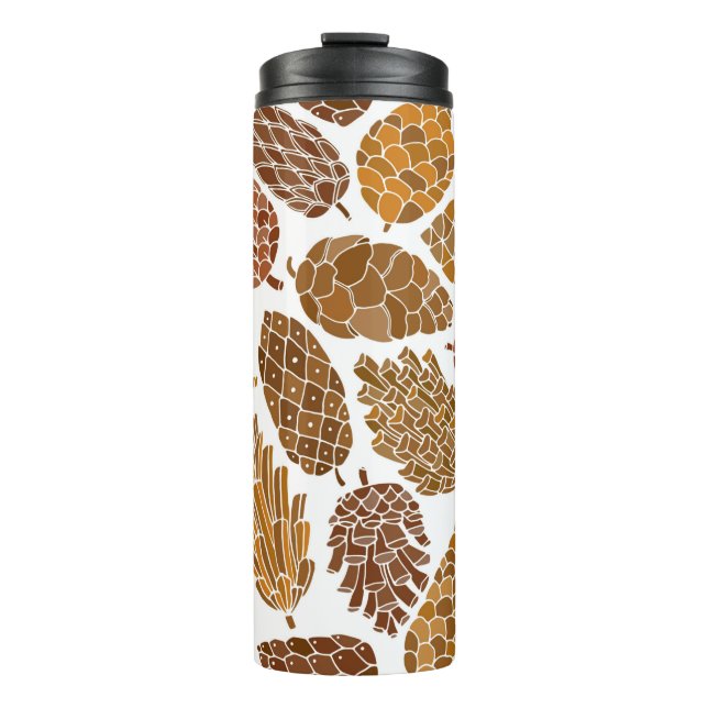 Bouteilles Isothermes Pine cones seamless pattern (Devant)