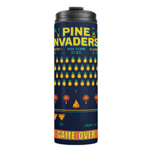 Bouteilles Isothermes Pine Invaders-Pineappy Empire Retro Games Series