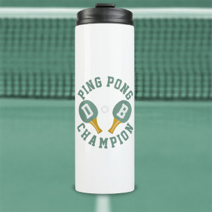 Bouteilles Isothermes Ping Pong Champion Table Tennis Paddle Monogrammed
