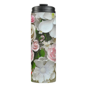 Bouteilles Isothermes Pink and white flowers