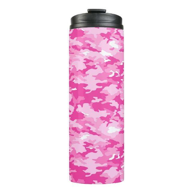 Bouteilles Isothermes Pink Camo Pattern – Breast Cancer Awareness (Devant)