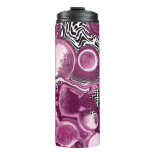 Bouteilles Isothermes Pink, Magenta et Black Fluid Art Pour Peinture