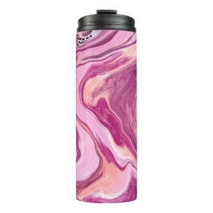 Bouteilles Isothermes Pink, Magenta et Black Fluid Art Pour Peinture