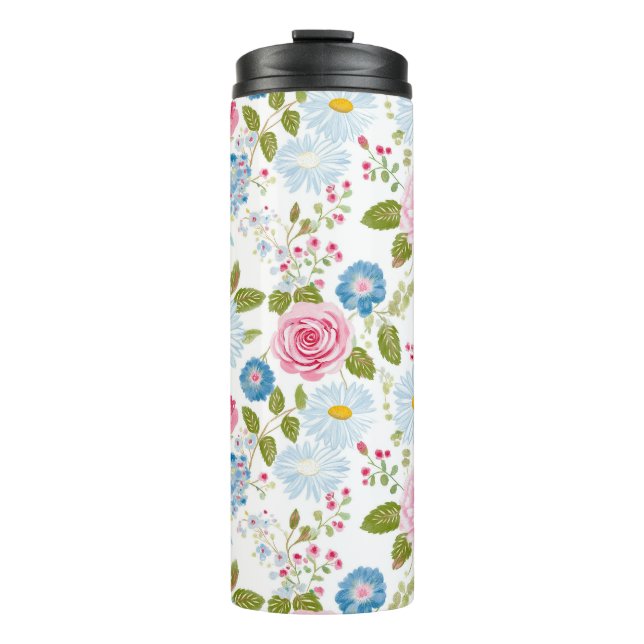 Bouteilles Isothermes Pink Peonies Pattern  (Devant)