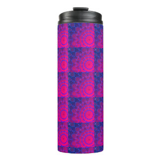 Bouteilles Isothermes PINK Tumbler Thermal - BLEU -MANDALA MODERNE