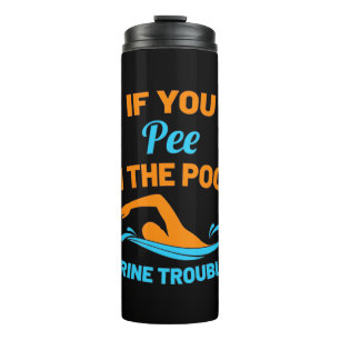 Bouteilles Isothermes Pipe De Bain Dans La Piscine