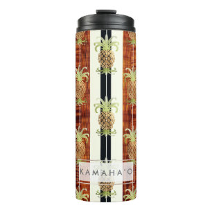 Bouteilles Isothermes PixDezines Ananas Faux Koa Bois