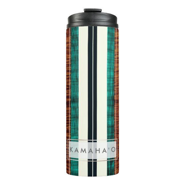 Bouteilles Isothermes PixDezines Faux Koa Bois Longboard (Devant)