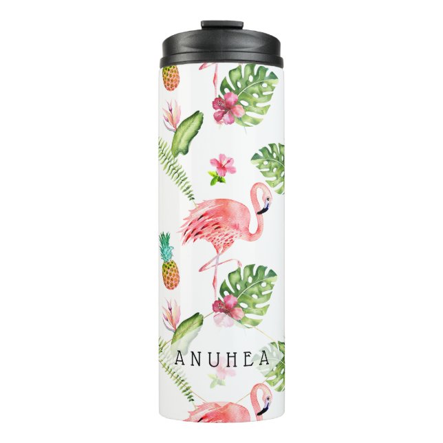 Bouteilles Isothermes PixDezines Flamants roses roses/do-it-yourself cou (Devant)