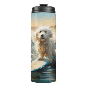 Bouteilles Isothermes Plage de Coton De Tulear Peinture de surf