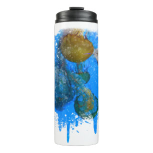 Bouteilles Isothermes *~* Plage Océan Mer Nautique Artsy Jelly Poisson 