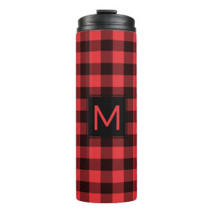 Bouteilles Isothermes Plaid de Buffalo avec Monogramme