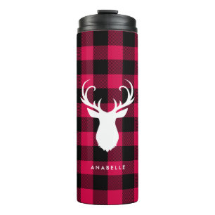 Bouteilles Isothermes Plaid et cerfs communs de Buffalo