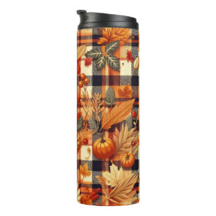 Bouteilles Isothermes Plaids d'automne citrouille Maple Feuille