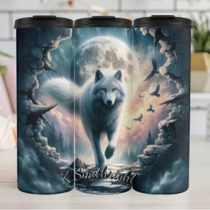 Bouteilles Isothermes Pleine lune Loup blanc