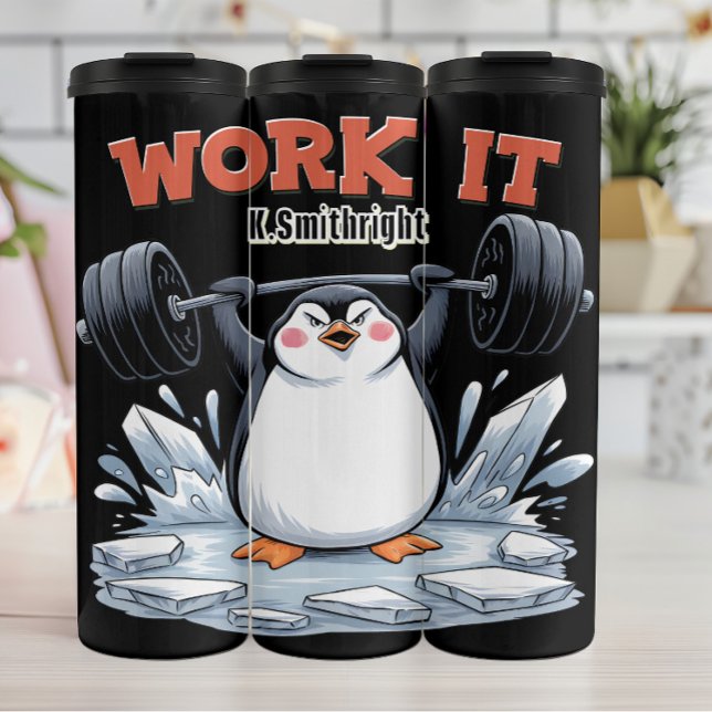 Bouteilles Isothermes Poids de levage de pingouin le travail (Créateur téléchargé)