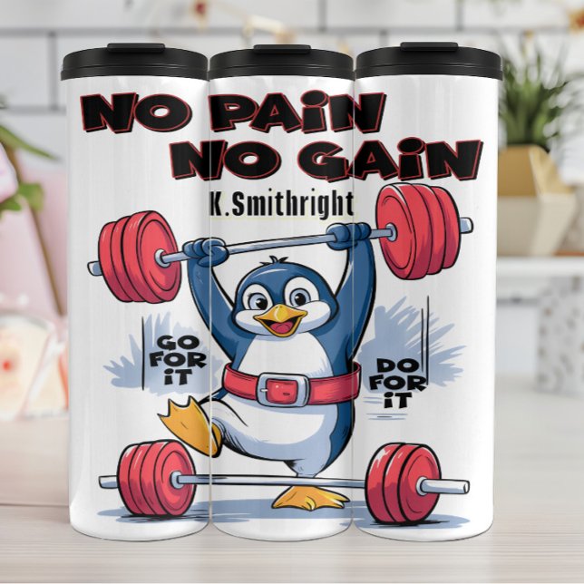 Bouteilles Isothermes Poids de levage de pingouin Pas de douleur (Créateur téléchargé)