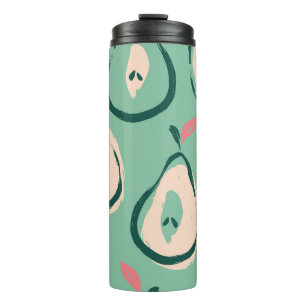Bouteilles Isothermes Poires d'été : motif de fruits frais.