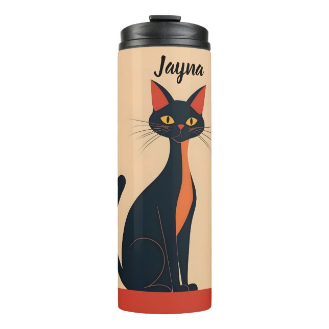 Bouteilles Isothermes Pop Art Black Cat (Devant)