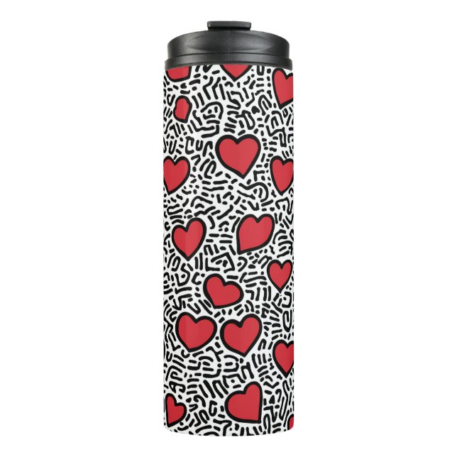 Bouteilles Isothermes Pop Art Heart Motif (Devant)