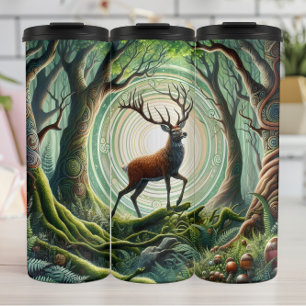 Bouteilles Isothermes Portail des cerfs de forêts enchantés.