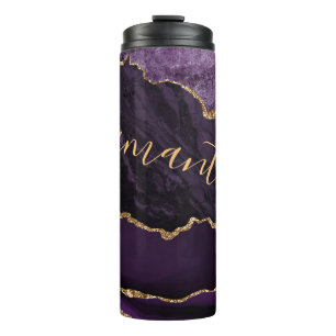 Bouteilles Isothermes Porte en marbre de Parties scintillant violet et d